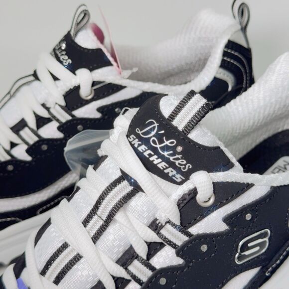 Skechers Womens D'Lites Biggest Fan Super Comfort Memory Foam Size 7 Eur 37 UK 4 - Picture 3 of 8